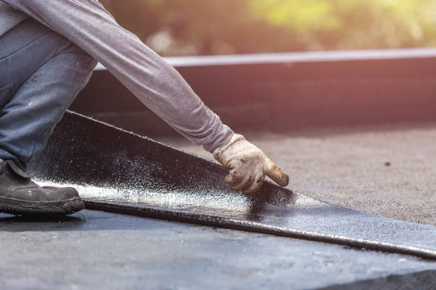 Professional Waterproofing technician working in Fairview, NC